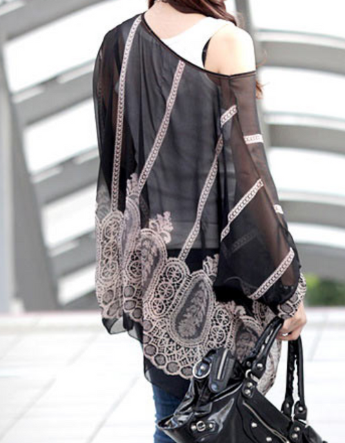 Load image into Gallery viewer, Womens Loose Fit Chiffon Tunic top