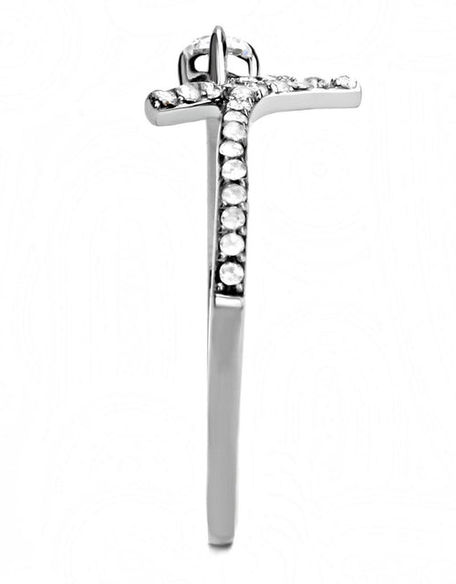 Load image into Gallery viewer, DA145 - High polished (no plating) Stainless Steel Ring with AAA Grade