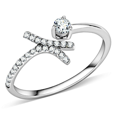 Load image into Gallery viewer, DA145 - High polished (no plating) Stainless Steel Ring with AAA Grade