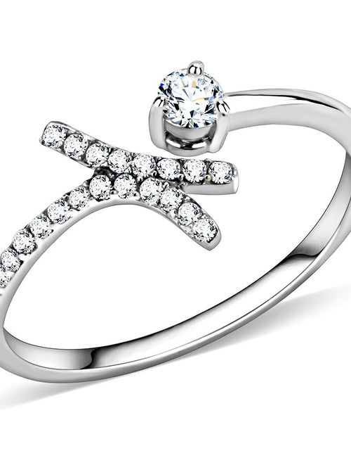 Load image into Gallery viewer, DA145 - High polished (no plating) Stainless Steel Ring with AAA Grade