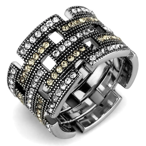 Load image into Gallery viewer, TK2987 - High polished (no plating) Stainless Steel Ring with Top