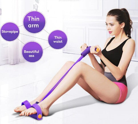 Load image into Gallery viewer, Portable Fitness Resistance Band with Pedal
